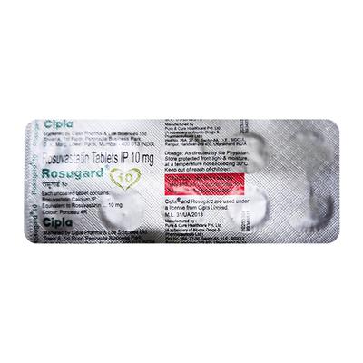 ROSUGARD 10 Tablet 10's - High Cholesterol-Dys