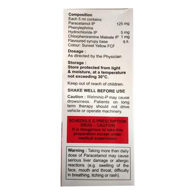 WELMINIC P Syrup 60ml - Cough And Cold-Cou