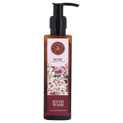 Luxuriate Fragnace for Hands Natural Rose Anti Bacterial Moisturizing Hand Wash Liquid Soap 200 ml - Hand Creams