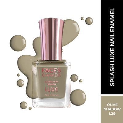 Faces Canada Ultime Pro Splash Luxe Nail Enamel - Olive Shadow (L39) 12 ml - Nail Polish