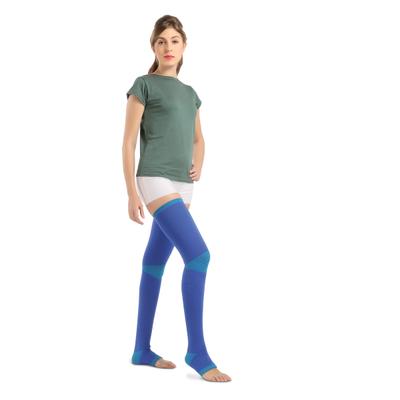 Flamingo Premium Varicose Vein Stockings (OC2070) (XL) - Black & Tourquiose 1's - Knee/Ankle/Leg/Foot Supports
