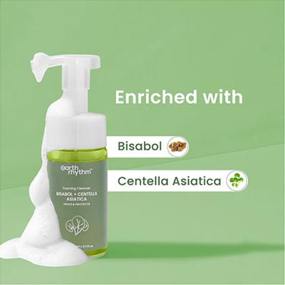 Earth Rhythm Bisabol + Centella Asiatica Foaming Cleanser 180 gm - Face Washes