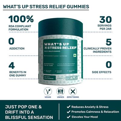 What's Up Wellness Stress Relief Gummies 30's - Others