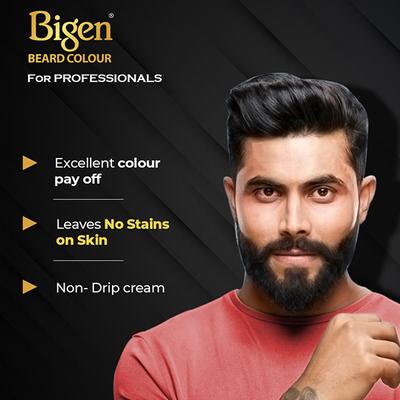 Bigen Men's Beard Color - B102 Brown Black (40gm+40gm) 2's - Beard Colour