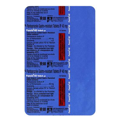 PANSIO 40 Tablet 15's - Ulcer/Reflux/Flatulence-Aaa