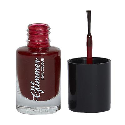 Glimmer Nail Polish Red Mocha 5 ml - Nail Polish