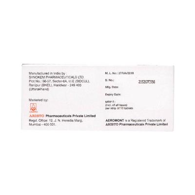 AEROMONT B Tablet 10's - Allergies-Ant