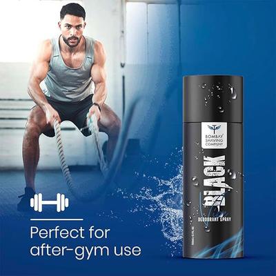 Bombay Shaving Company Black Vibe 150 ml x 4 Combo Deodorant Spray For Men 600 ml 4's - Men Deodorants/Roll-Ons