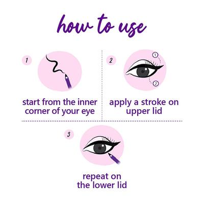 Plum NaturStudio All-Day-Wear Kohl Kajal with Free Sharpener - Black Brilliance 1.2gm - Kajal & Kohls