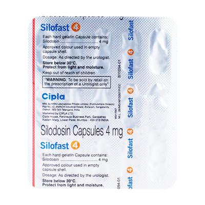 Silofast 4mg Capsule 15'S - Bladder And Prostate Disorders-Dru