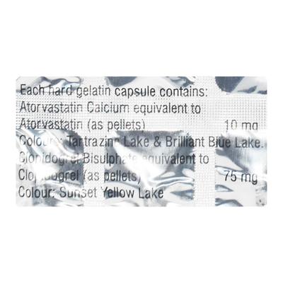 Clopitab CV 10mg Capsule 15'S - High Cholesterol-Dys