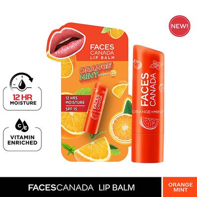 Faces Canada Orange Mint Vitamin C SPF 15 Lip Balm 4.5gm - Lip Balms