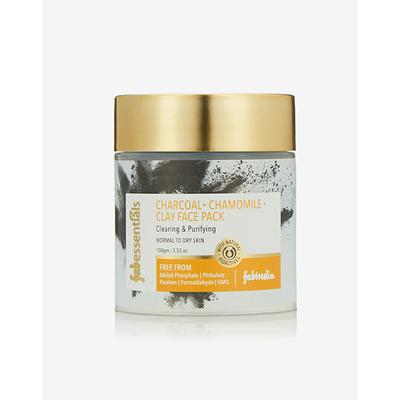 Fabessentials Charcoal Chamomile Clay Face Pack 100 gm - Face Packs