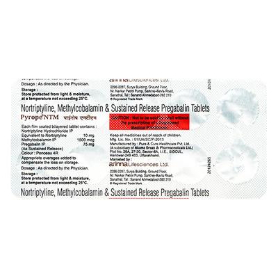 PYROPE NTM Tablet 10's - Neuropathic Pain-Dru