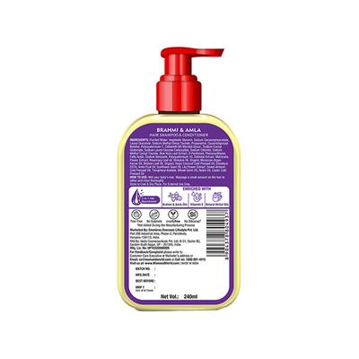 Mom & World Kidsy Brahmi & Amla Hair Shampoo & Conditioner For Kids 240 ml - Baby Shampoo