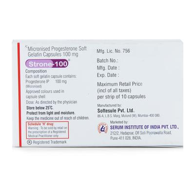 Strone 100mg Capsule 10'S - Hormonal Therapy-Oes