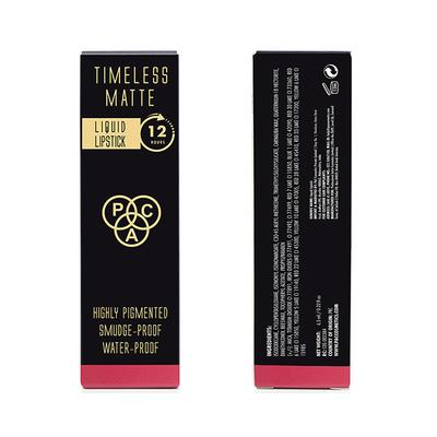 PAC Timeless Matte 12H Longlasting Rich Pigment One Swipe Payoff Smudgeproof - Miss Chief (6.5 ml) - Liquid Lipsticks