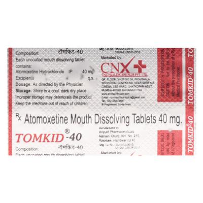 TOMKID 40 Tablet 10's - ADHD