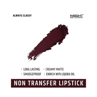 Insight Make-Up Essential 24 Hrs Non Transfer Matte Lipstick (LL-03) - Always Classy (22) 3gm - Lipsticks
