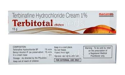 Terbitotal 1% Cream 15gm - Fungal Infections-Taa