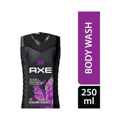 Axe Excite 3 In 1 Body Face & Hair Wash for Men Fragrance 250 ml - Shower Gels & Body Wash