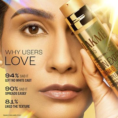 Lakme 5% Niacinamide and VIT C water-light Sunscreen gel SPF 50 Pa++++ for Oily Skin 2X Glow 56 gm - Face Sunscreen