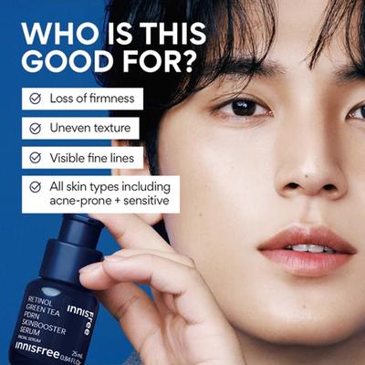Innisfree Retinol Green Tea PDRN Skinbooster Ampoule 30 ml - Face Serum