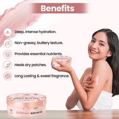 Tnw The Natural Wash Watermelon Body Butter with Watermelon Extract for Hydrated Skin 200 gm - Body Butter