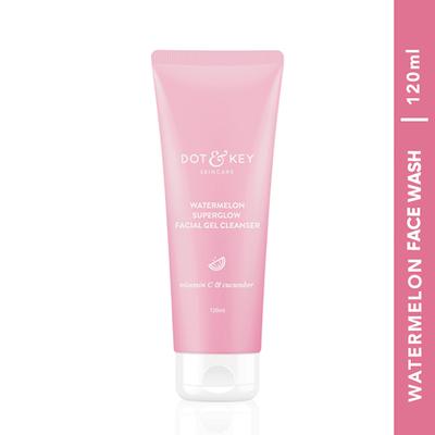 Dot & Key Watermelon Superglow Facial Gel Cleanser 120 ml - Face Wash & Cleansers