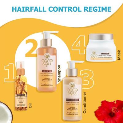 Coco Soul Hair Fall Control Shampoo with 100 % Cold Pressed Virgin Coconut Oil 200 ml - Shampoos