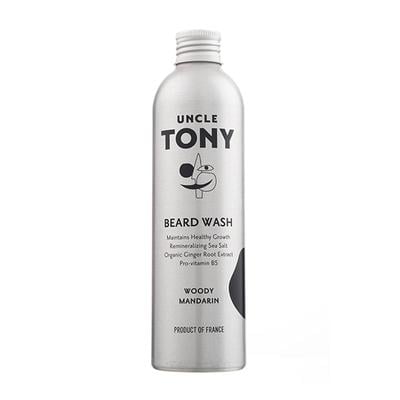 Uncle Tony Beard Wash Organic Ginger Root Extract Pro-Vitamin B5 Woody Mandarin 250ml - Beard Wash