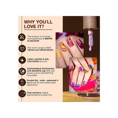 Colorbar Vegan Nail Lacquer Cookie Rush-289 8 ml - Nail Polish