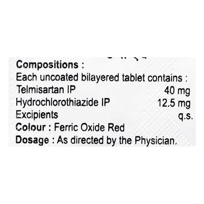 Temmy H 40/12.5mg Tablet 10'S - Hypertension-Ang