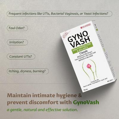 Millennium Lyf Sciences Gynovash Daily Protection & Balance Foam Wash 70 ml - Pure Herbs