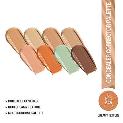 Insight Cosmetics Shades of Camouflage Concealer Corrector Palette 24 gm - Concealer