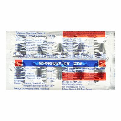 SPORIDEX CV 375 Tablet 10's - Bacterial Infections-Cep