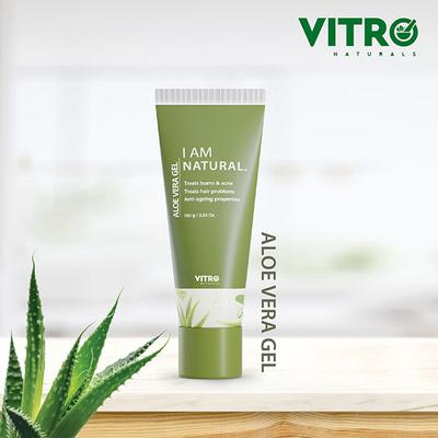 VITRO I AM NATURAL Aloe Vera Gel 100 gm - Face Gels