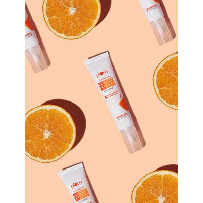 Plum 3% Vitamin C, 3% Peptide & 3% Caffeine Under Eye Cream with Mandarin Fragrance-Free 15ml - Under Eye Creams & Serums