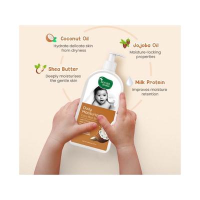 Mother Sparsh Milky Daily Moisturizing Coco Rich Baby Lotion, Milk Protein & Shea Butter 200 ml - Creams, Lotions & Oils