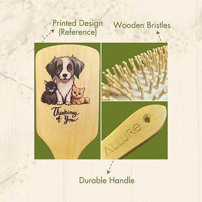 Allure Personalised Paddle Hair Brush Beer Bottles Print 1's - Hair Brushes