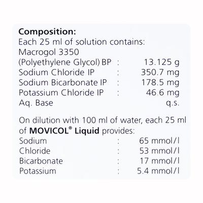 Movicol Orange Flavour Liquid 200ml - Constipation-Lax