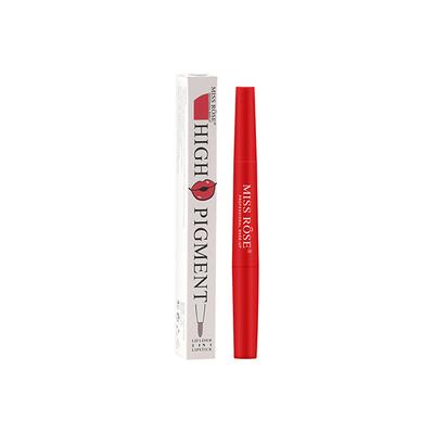 Miss Rose 2 In 1 Creamy Matte Lipstick Flame 7102 - 001M 08 2.1 gm - Lipsticks