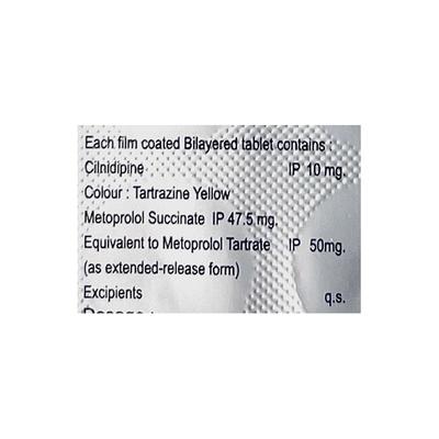 CILNIPRES M 10/50 Tablet 10's - Hypertension-Ana