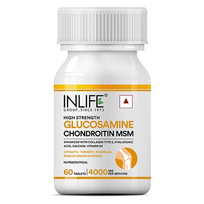 INLIFE Glucosamine Chondroitin MSM 4000mg Tablets 60's - Multi-Vitamins