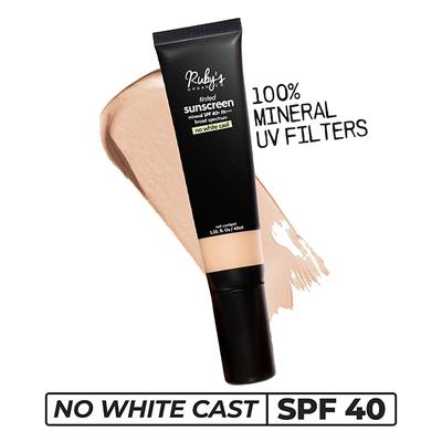 Rubys Organics Tinted Mineral Sunscreen Spf 40 40 ml - Body Sunscreen