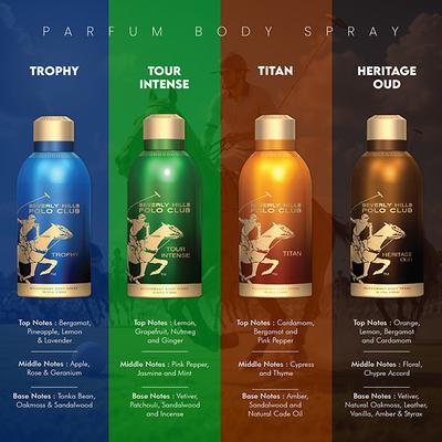 Beverly Hills Polo Club Prestige Parfum Body Spray - Tour Intense 300 ml - Men Deodorants/Roll-Ons