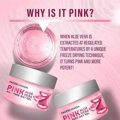 FACESCANADA Pink Aloe Vera Oil-Free Day Gel 15 gm - Face Gels