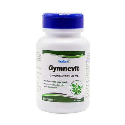 Healthvit Gymnevit Gymnema Sylvestris 250 mg Capsules 60's - Herbal Dietary Supplement