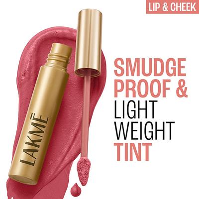 Lakme Double Duty Lip & Cheek Mousse Matte Lipstick & Soft Blush, Rose Touch,9gm - Liquid Lipsticks