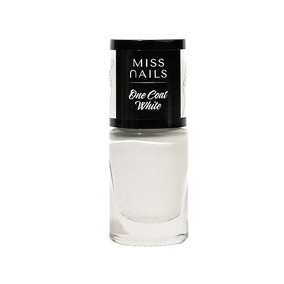 Miss Nails Nail Paint One Coat White 6 ml - Nail Polish
